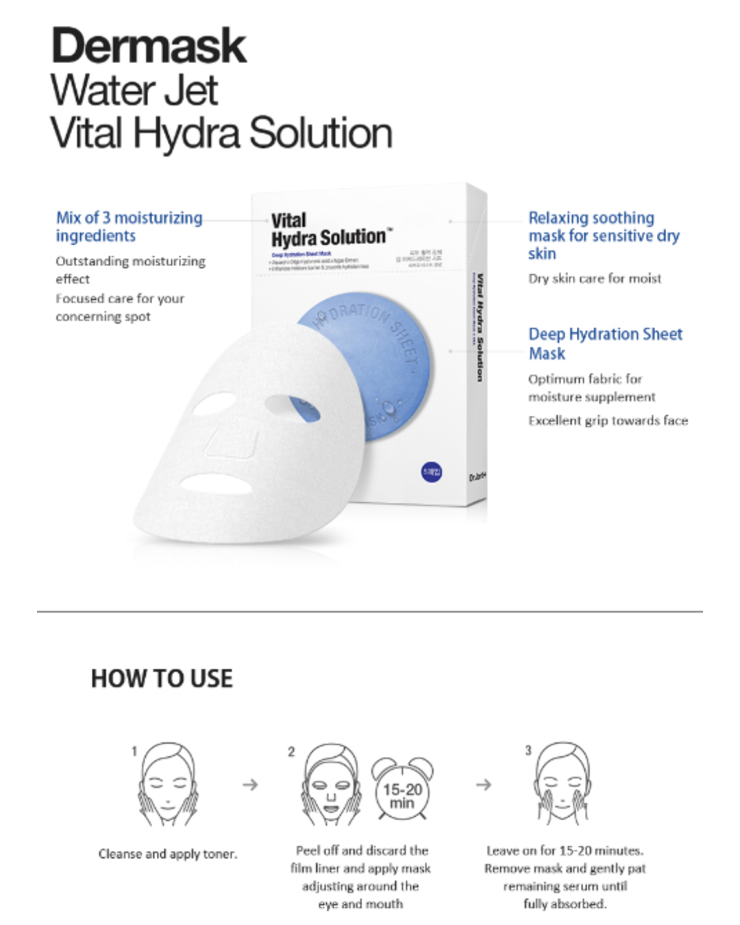 Dr.Jart+ Dermask Vital Hydra Solution (5pcs)